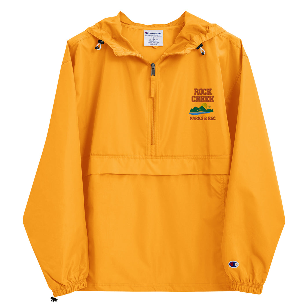 Rock Creek Parks & Rec Reese's Pieces Embroidered Champion Packable Jacket