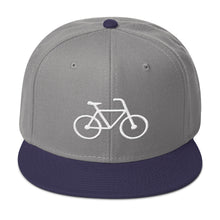 Handle Bars Snapback Hat (White)