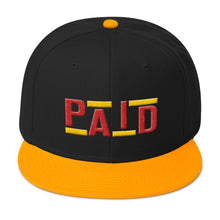 Paid Snapback Hat (Red/Yellow)