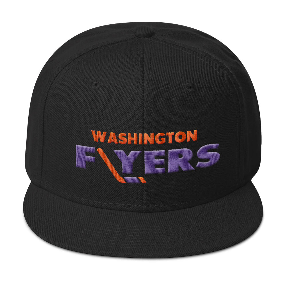 Washington Flyers Snapback Hat (Orange/Purple)