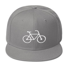 Handle Bars Snapback Hat (White)
