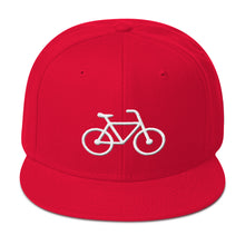 Handle Bars Snapback Hat (White)