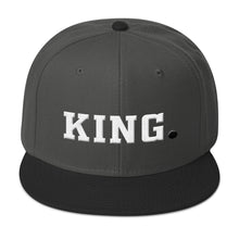 Capital King Snapback Hat (White/Black)