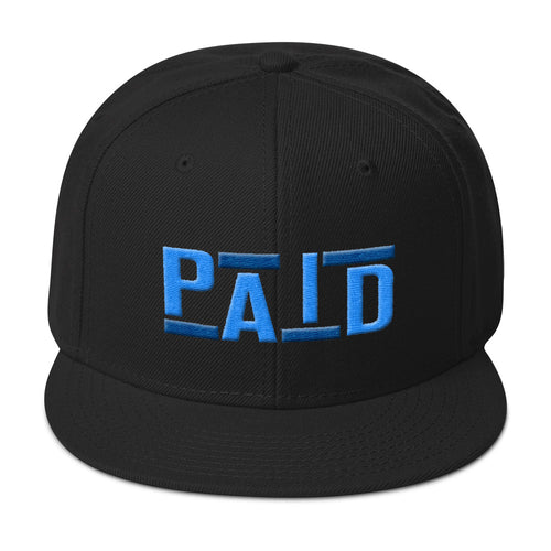 Paid Snapback Hat (Blue/Aqua)
