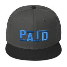 Paid Snapback Hat (Blue/Aqua)