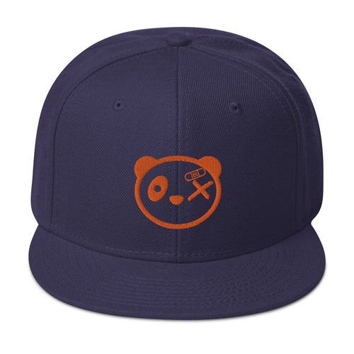 Bad Panda Snapback Hat (Orange)