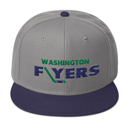Washington Flyers Snapback Hat (Green/Navy Blue)