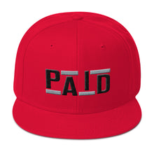 Paid Snapback Hat (Black/White)