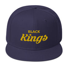 Black Kings Snapback Hat (yellow lettering)