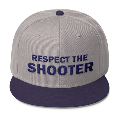 Respect The Shooter Snapback (Navy Lettering)