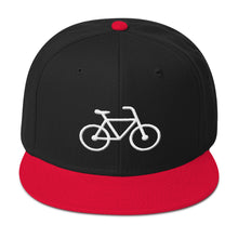 Handle Bars Snapback Hat (White)