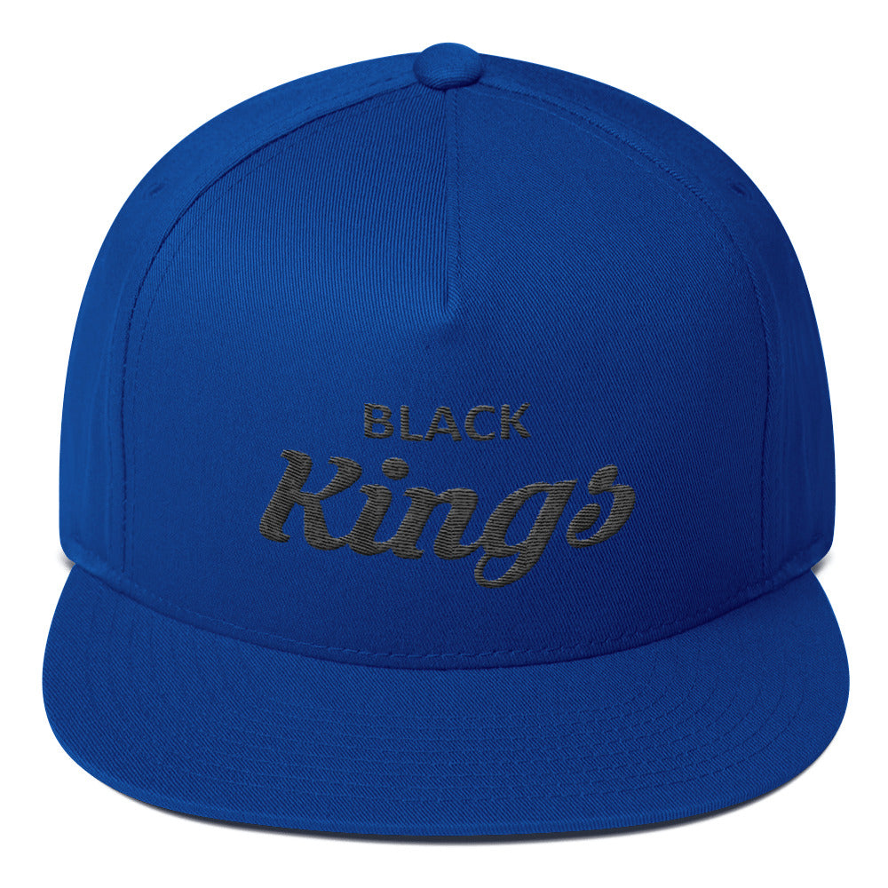 Black Kings Flat Bill Snapback Cap