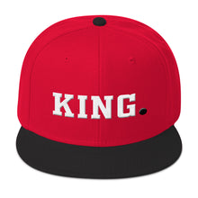Capital King Snapback Hat (White/Black)