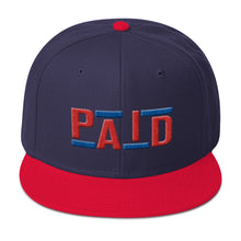 Paid Snapback Hat (Red/Blue)