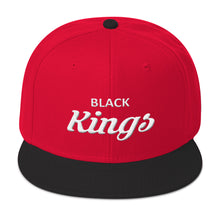Black Kings Snapback Hat (White)