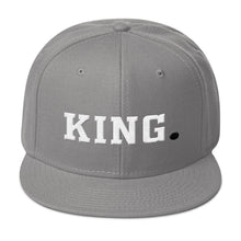 Capital King Snapback Hat (White/Black)