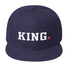 Capital King Snapback Hat (White/Red)