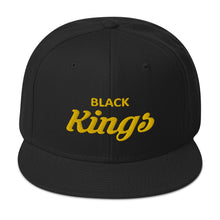 Black Kings Snapback Hat (yellow lettering)