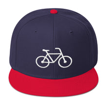 Handle Bars Snapback Hat (White)