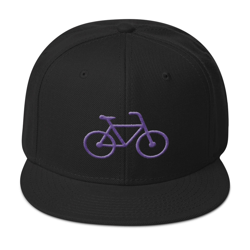 Handle Bars Snapback Hat (Purple)