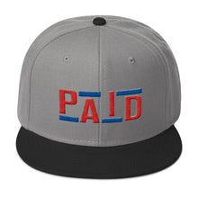 Paid Snapback Hat (Red/Blue)