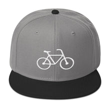 Handle Bars Snapback Hat (White)