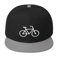 Handle Bars Snapback Hat (White)