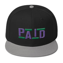 Paid Snapback Hat (Purple/Green)