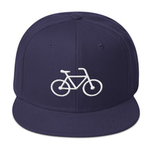 Handle Bars Snapback Hat (White)