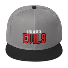 New Jersey Evils Snapback Hat (Black Trim)