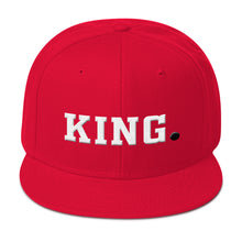 Capital King Snapback Hat (White/Black)