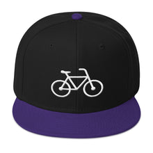 Handle Bars Snapback Hat (White)